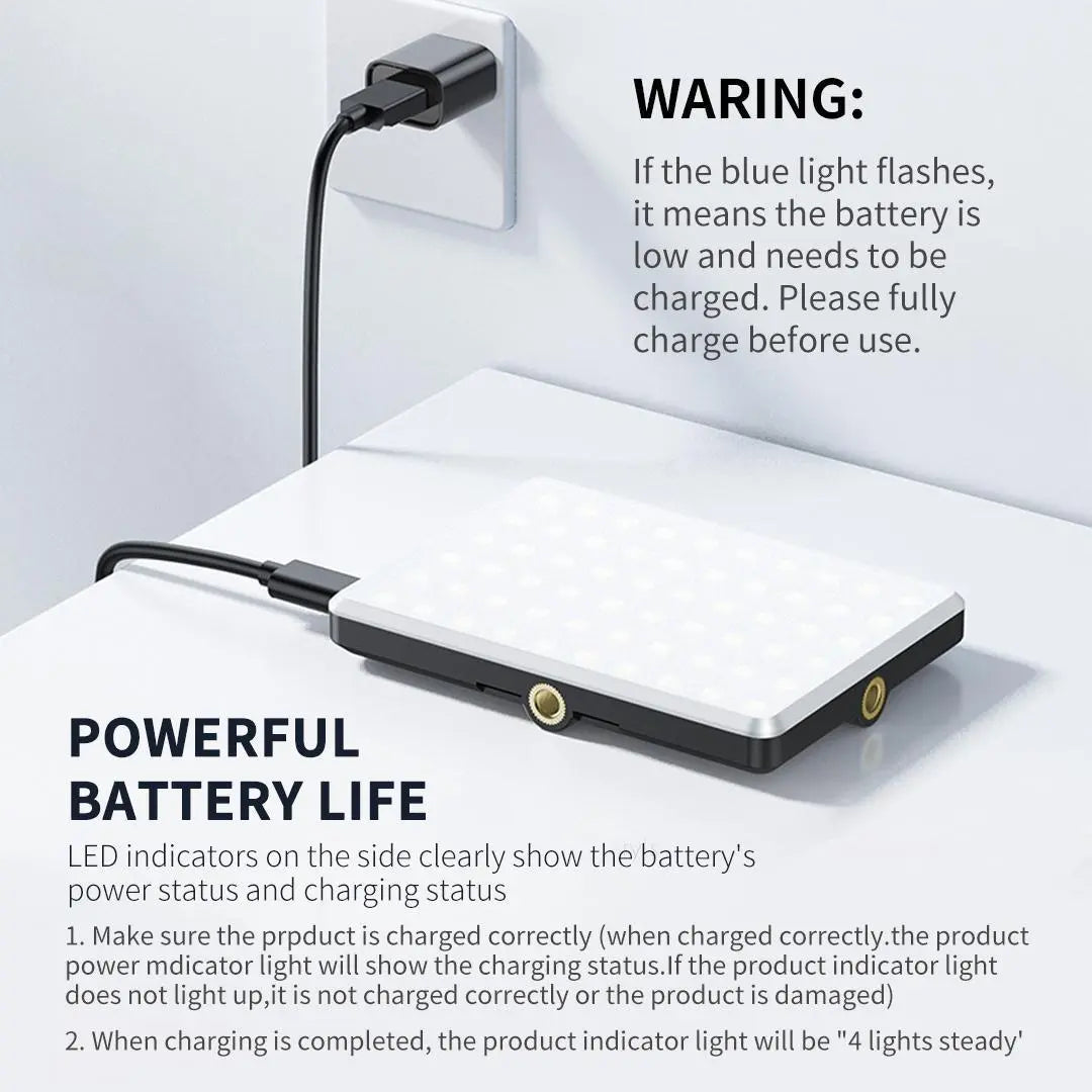 Portable Rechargeable LED Clip-On Selfie Light